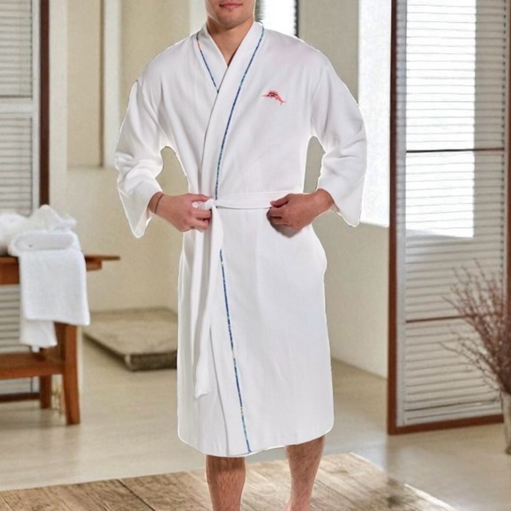NWOT Bahama Lounge Waffle Knit Robe